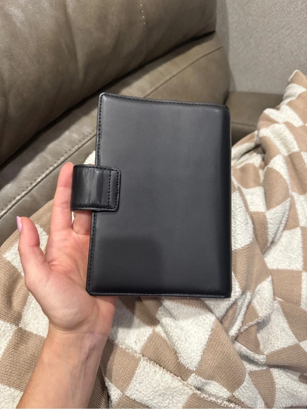 kate spade Black Leather Snap Planner Cover - Picture 4 of 4
